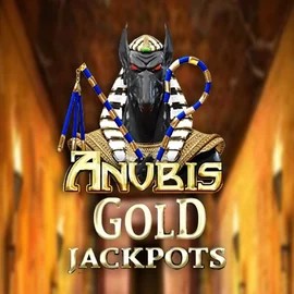 Anubis Gold Jackpots logo by Inspired Gaming at Spinjo Casino