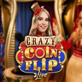 Crazy Coin Flip slot visual from Evolution available on spinjocasino.eu