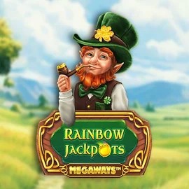 Rainbow Jackpots Megaways slot logo by Red Tiger Gaming at Spinjo Casino