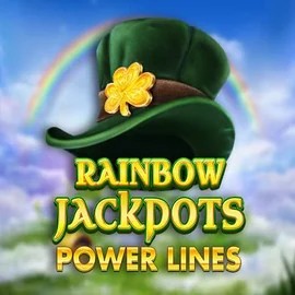 Rainbow Jackpots Power Lines by Red Tiger Gaming, showcased at spinjocasino.eu – game logo