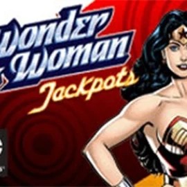 Wonder Woman Jackpots game by Amaya – logo hosted on Spinjo Casino
