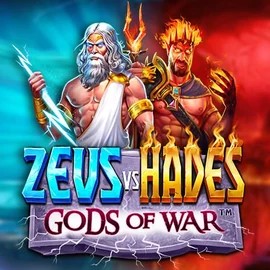 Zeus vs Hades: Gods of War slot logo by Pragmatic Play at Spinjo Casino